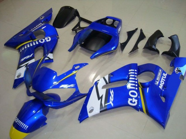 Carénage R6 1998-2002 - Bleu Go Motul