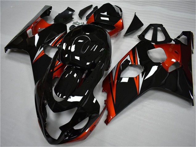 Carénages GSXR 600 / 750 K4 2004-2005 - Orange Noir